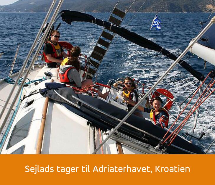 Sejlads tager til Adriaterhavet Kroatien