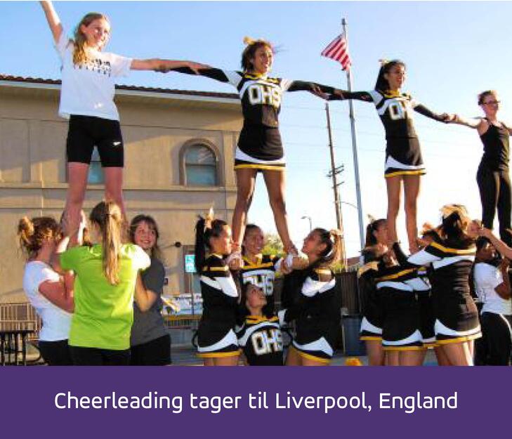 Cheerleading tager til Liverpool England