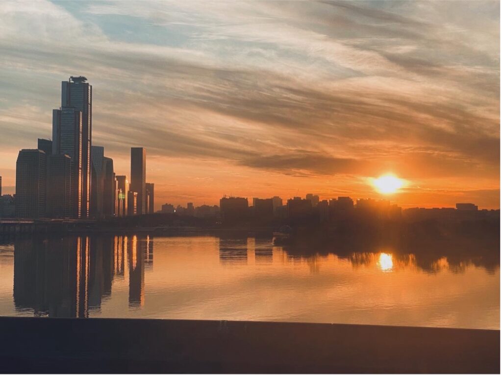 Sunset in New York