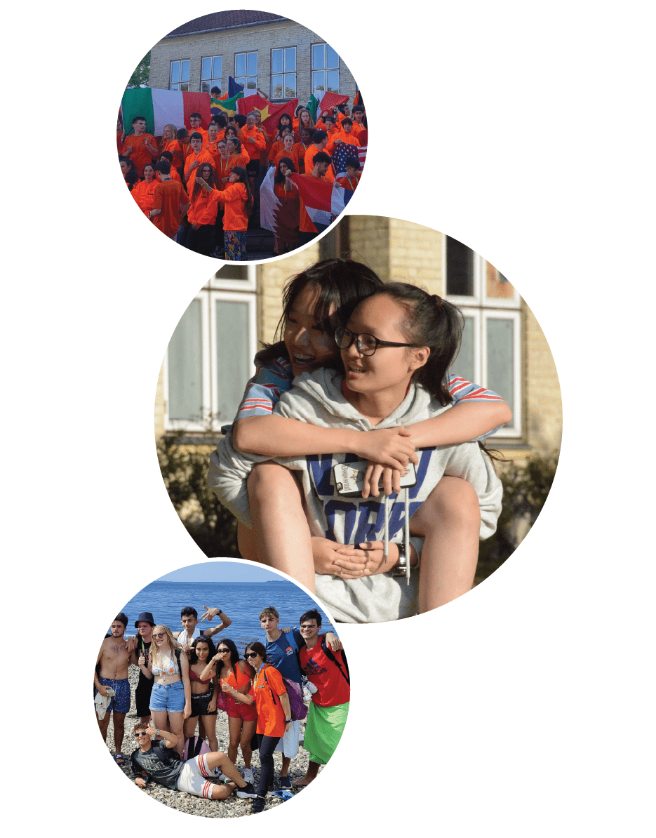 Collage of happy students