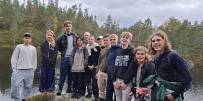 Ranum Efterskole students pose for a photo