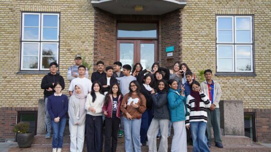 Gruppe billede af Ranum Efterskole elever